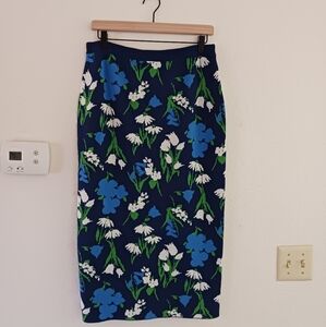 Kate Spade Floral Midi Knit Skirt‎